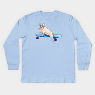 Skater Dog Kids Long Sleeve T-Shirt